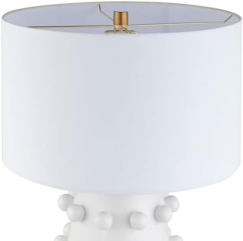 Ceramic table lamp side profile view
