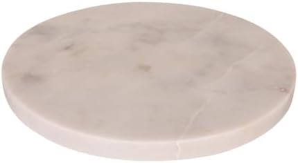 Round white marble charcuterie board
