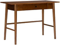 Mid-century walnut writing desk with center drawer