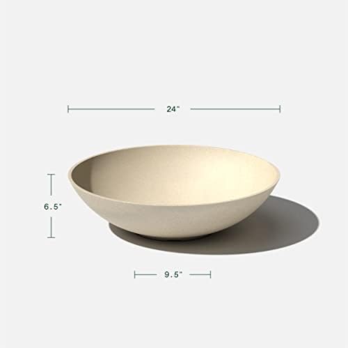 Close-up of matte finish on bowl planter