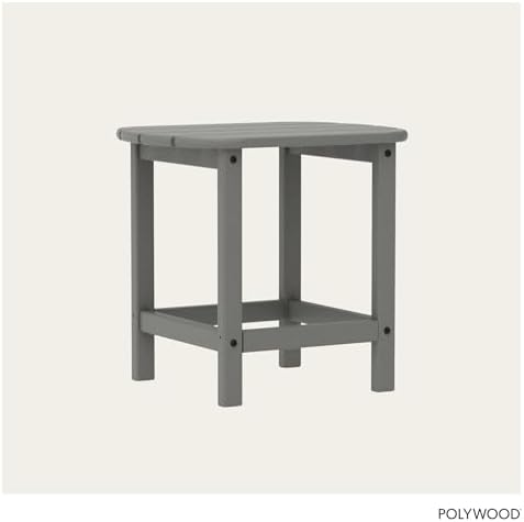 Slate grey side table color detail