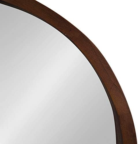 Round walnut wall mirror dimensions reference
