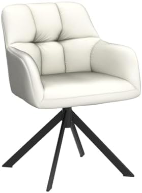 Cream velvet desk chair side view