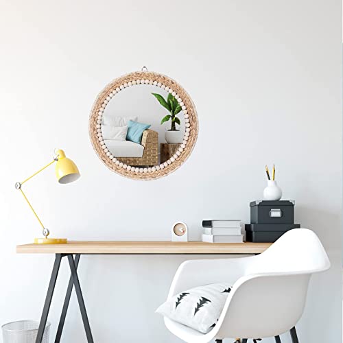 Rattan bead mirror dimensions