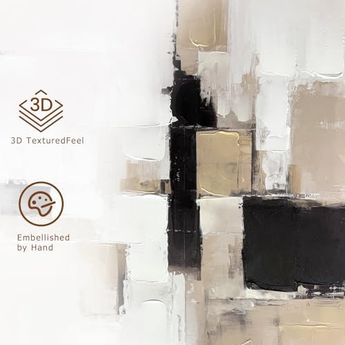 Abstract wall art styled above a sofa