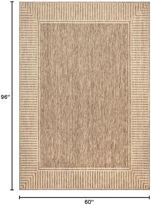 Indoor outdoor area rug flat lay