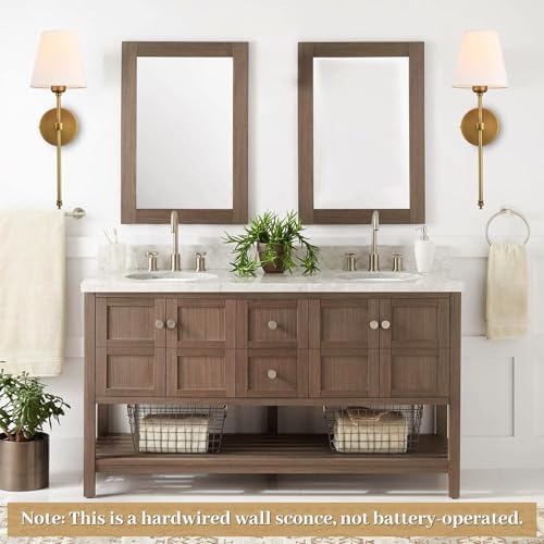Brass wall sconce dimensions diagram