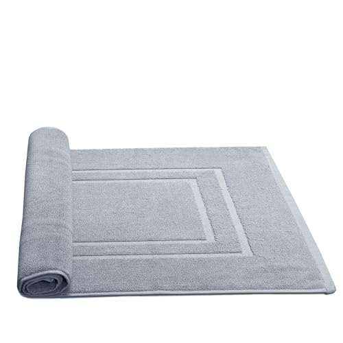 Cotton bath mat texture close up