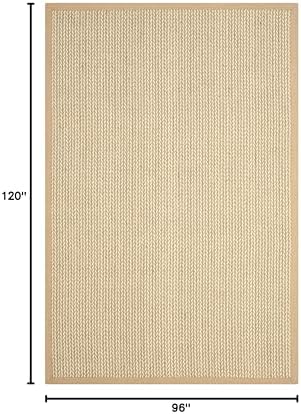 Sisal and wool area rug flat lay