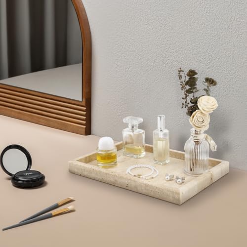 Travertine vanity tray size and dimension reference
