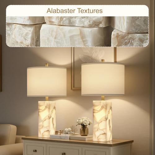 Alabaster table lamp dimensions diagram