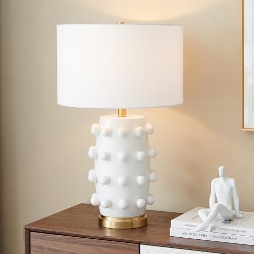 Table lamp styled on a console table