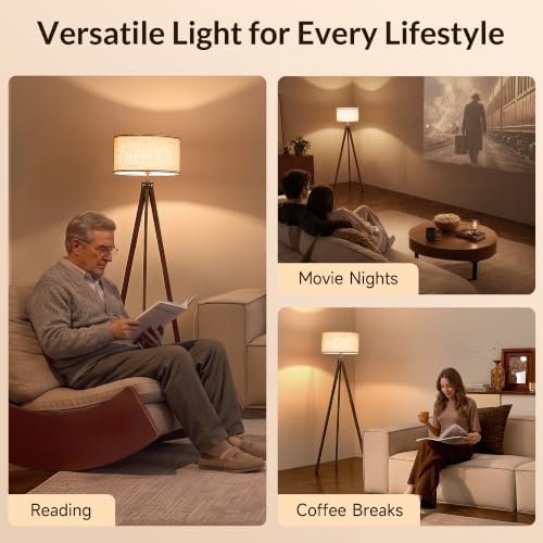Walnut tripod floor lamp dimensions reference