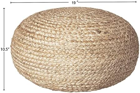 Pouf ottoman dimensions diagram
