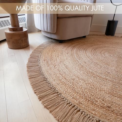 Jute rug edge binding detail