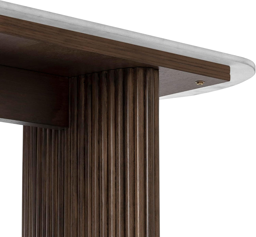 Console table dimensions and size diagram