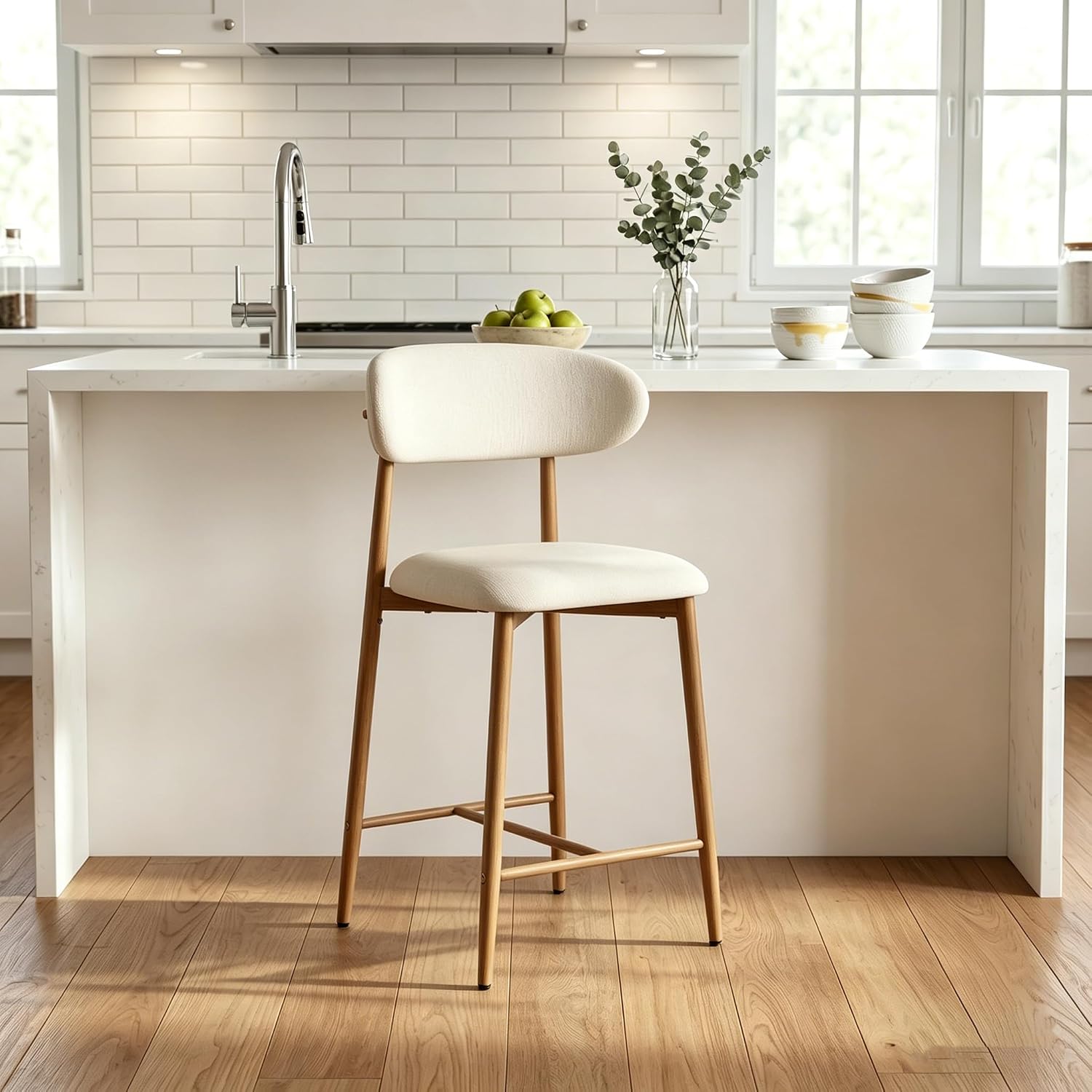 Bar stool shown in the Walnut finish