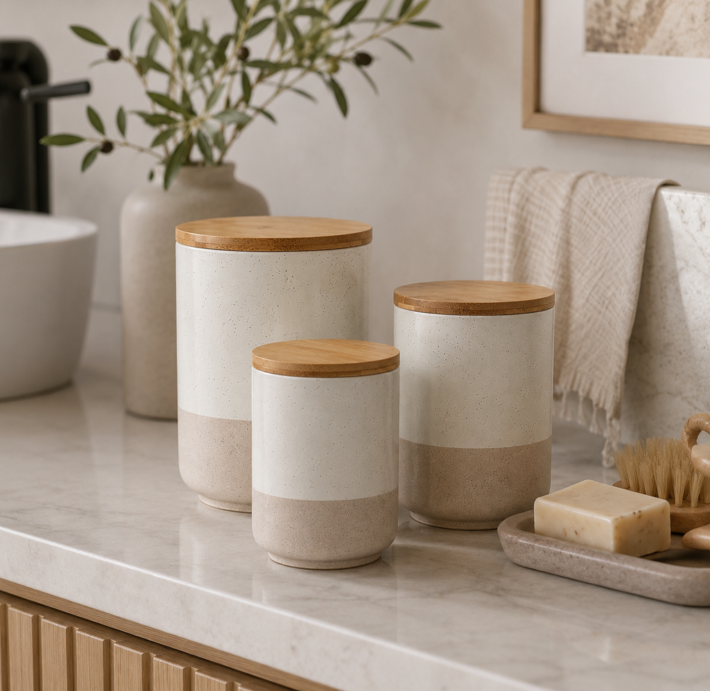 Ceramic Kitchen Canister Set of 3